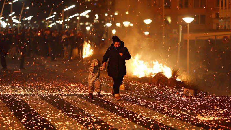 Нидерланды, пожар