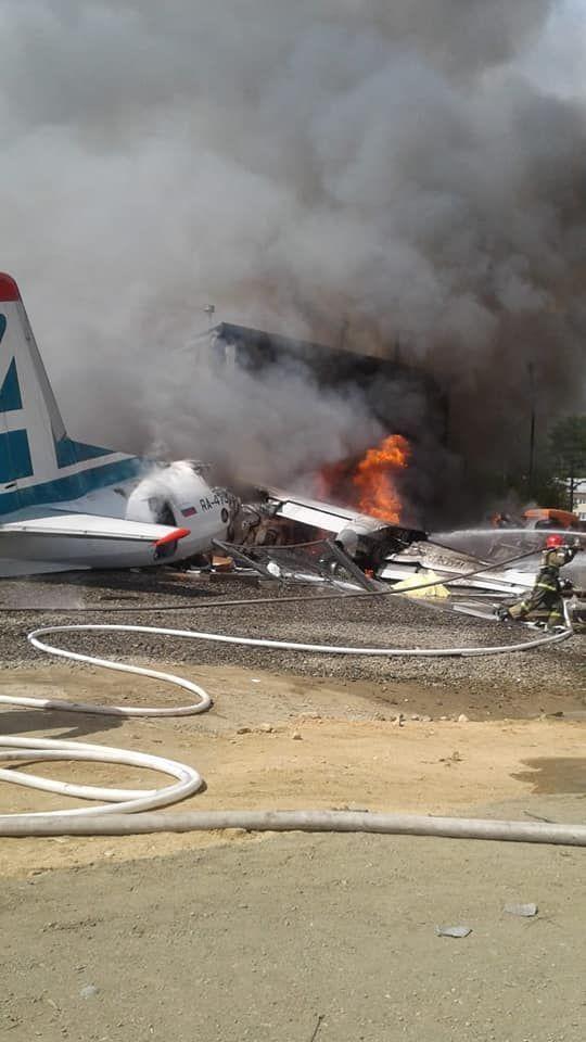 Россия, крушение самолета