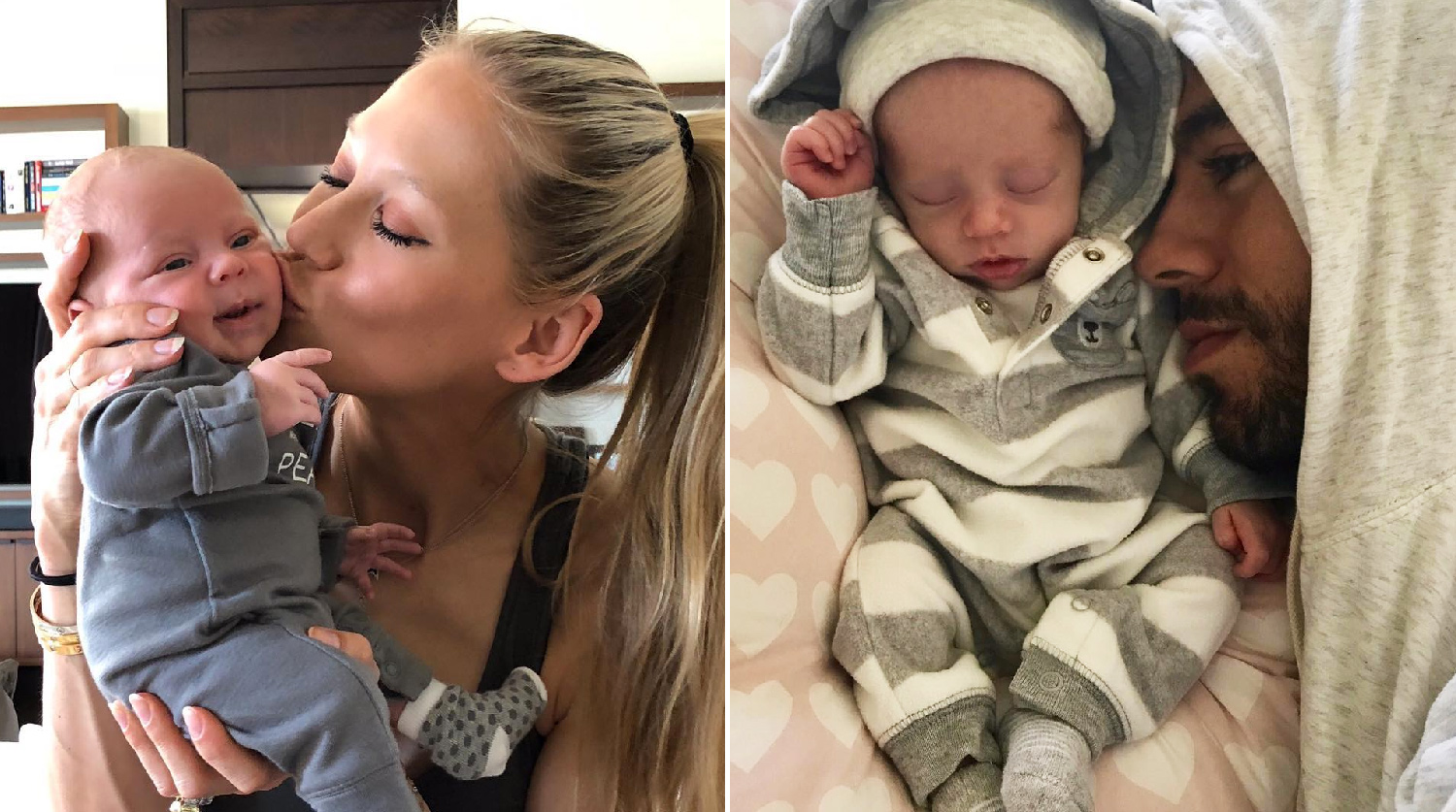 Анна Курникова и Энрике Иглесиас с детьми