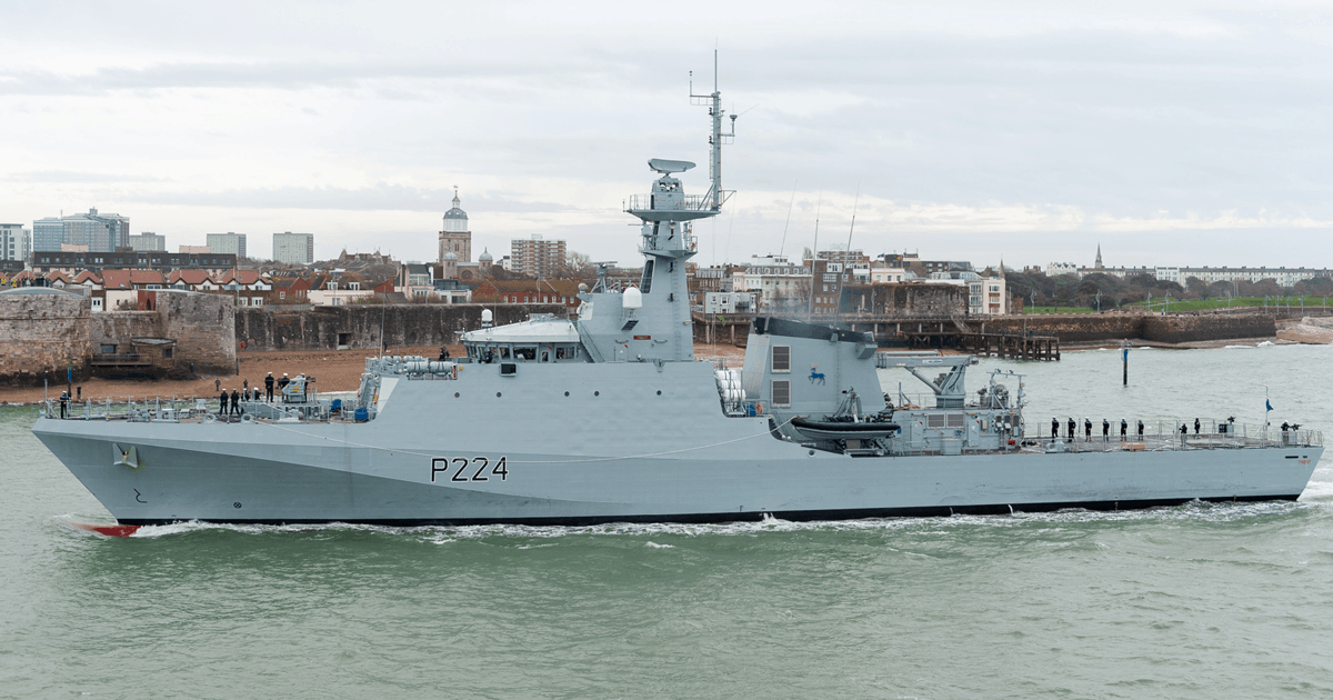 Британский патрульный корабль Trent