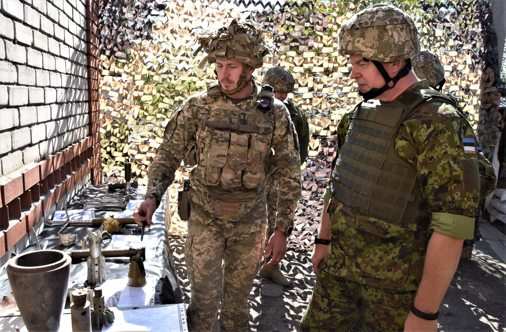 Военная делегация Эстонской Республики посетила зону ООС