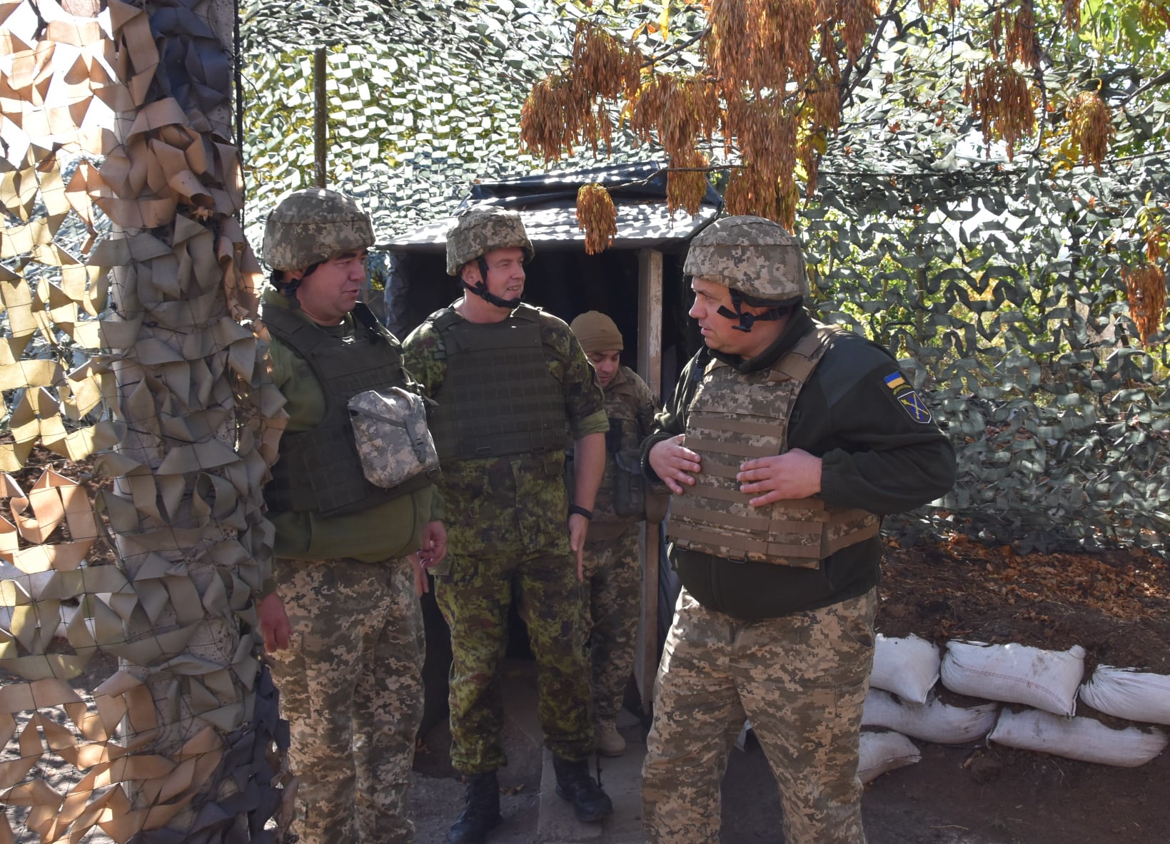 Военная делегация Эстонской Республики посетила зону ООС