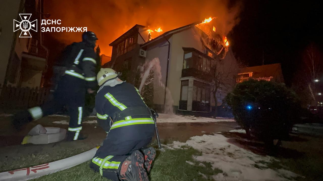 Атака "шахедов" на Запорожье