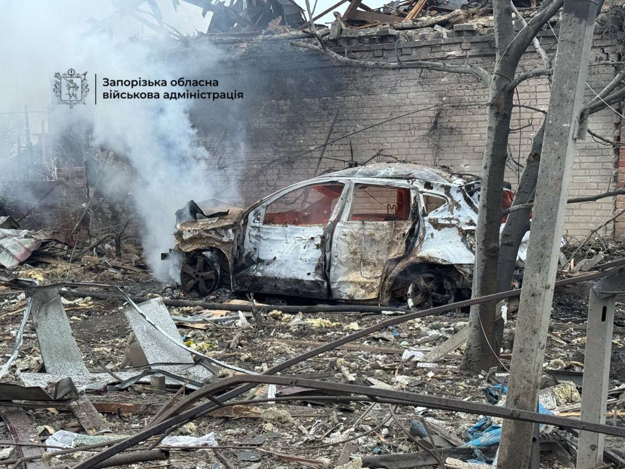 Удар КАБами по Запорожской области