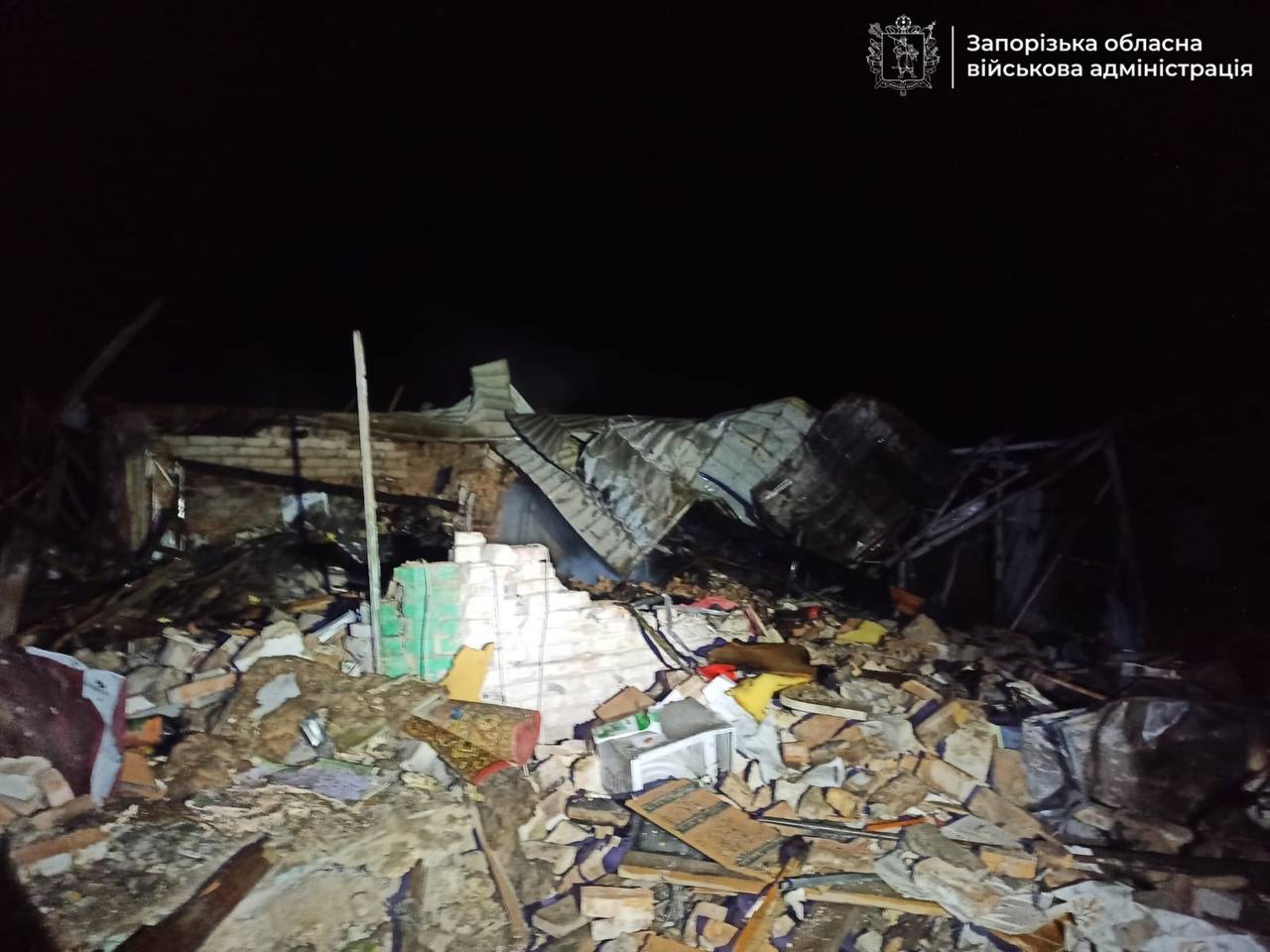 Удар КАБами по Запорожской области