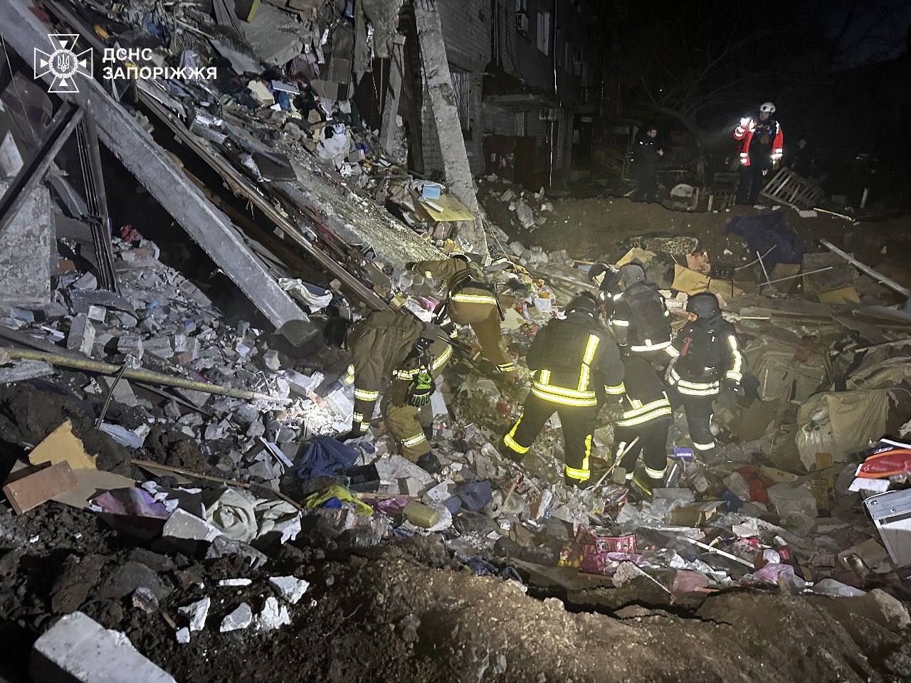 Последствия российского удара по Запорожью