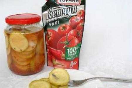кабачки с кетчупом