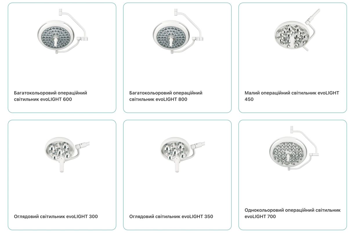 безтіньові світильники в хірургії
