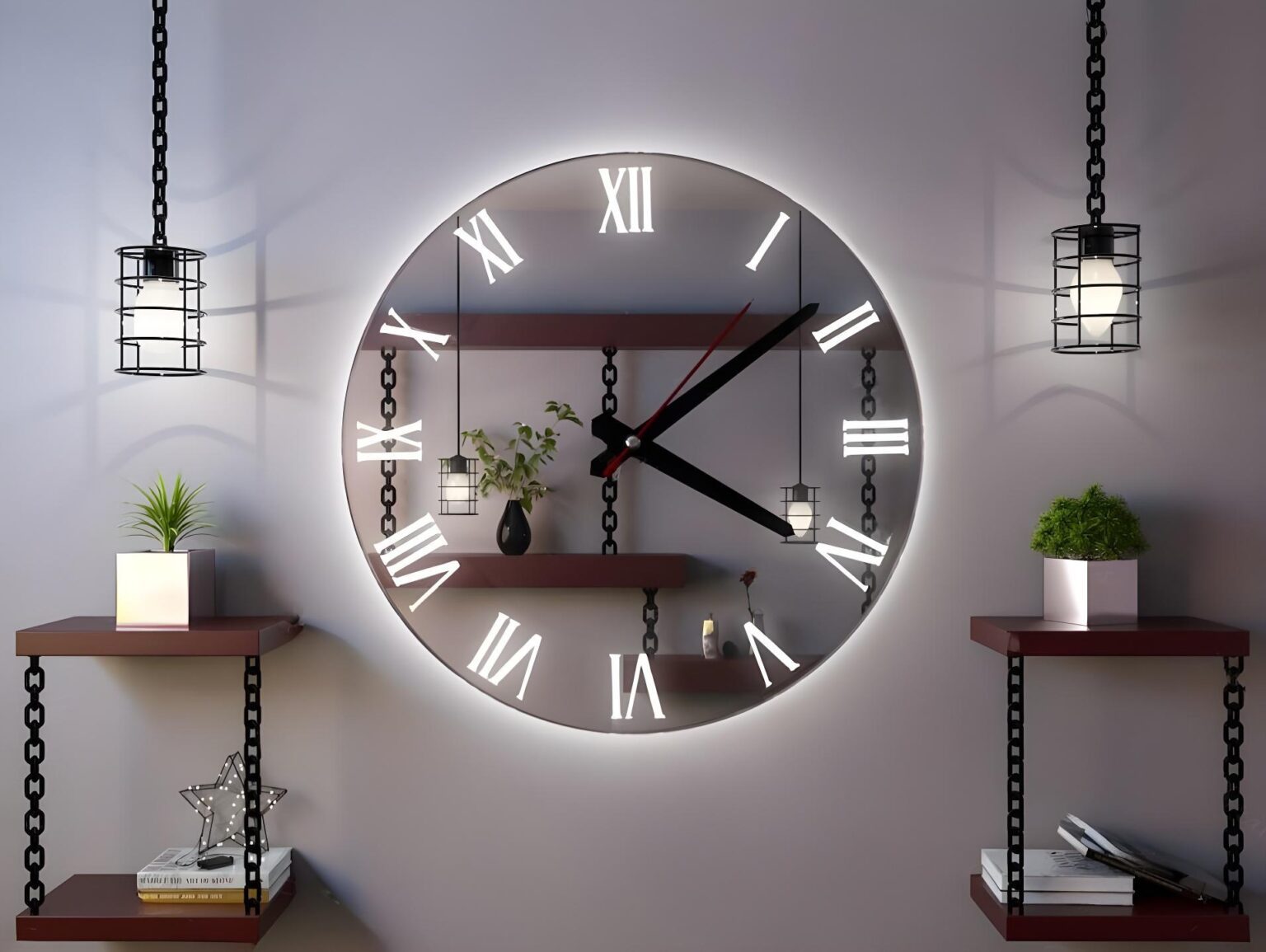 дзеркало з підсвіткою у вітальню